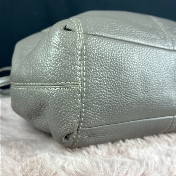 Coach F28997 Lexy Pebble Leather Shoulder Bag - Grey Birch EUC - Picture 12 of 14